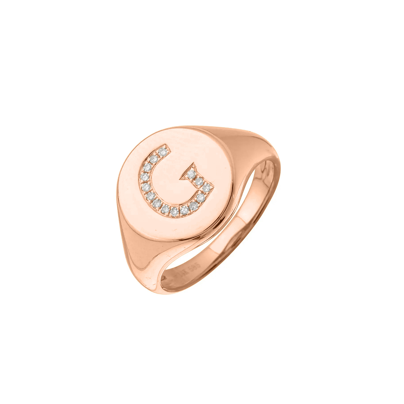 Copy of Initial Signet Ring (rose)