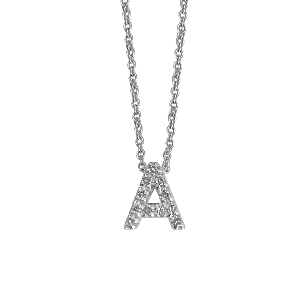 Copy of Initial Diamond Necklace (white)