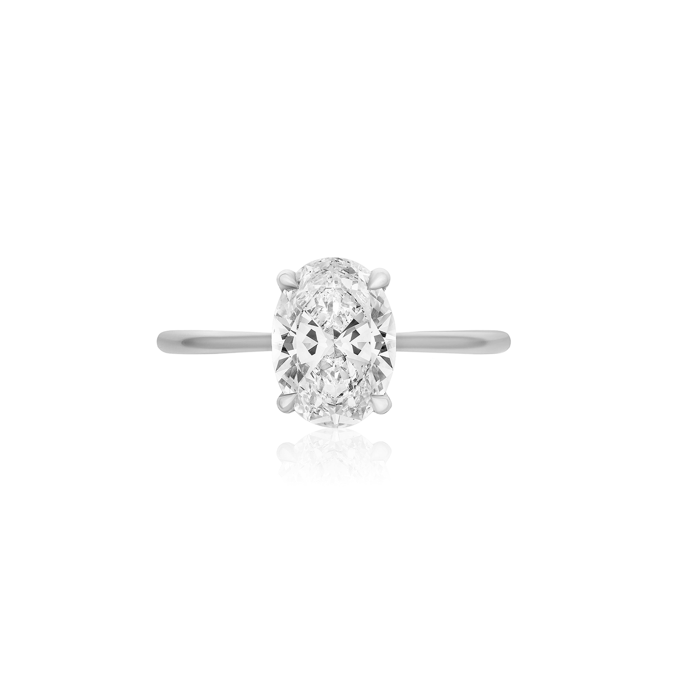 Oval Diamond on a Tapered band
