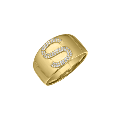 Initial Pavé Ring