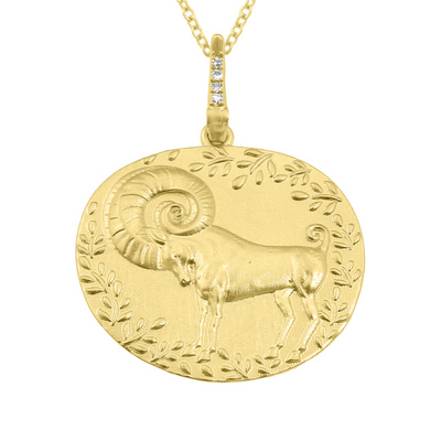 Gold Zodiac Diamond Necklace