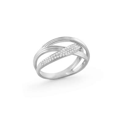 Interwoven Diamond Ring