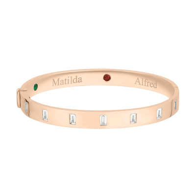 Customizable Baguette Bangle