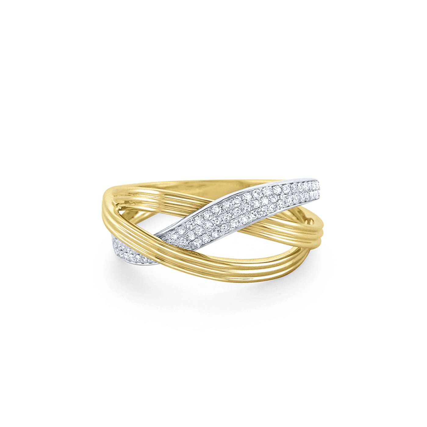 Interwoven Diamond Ring