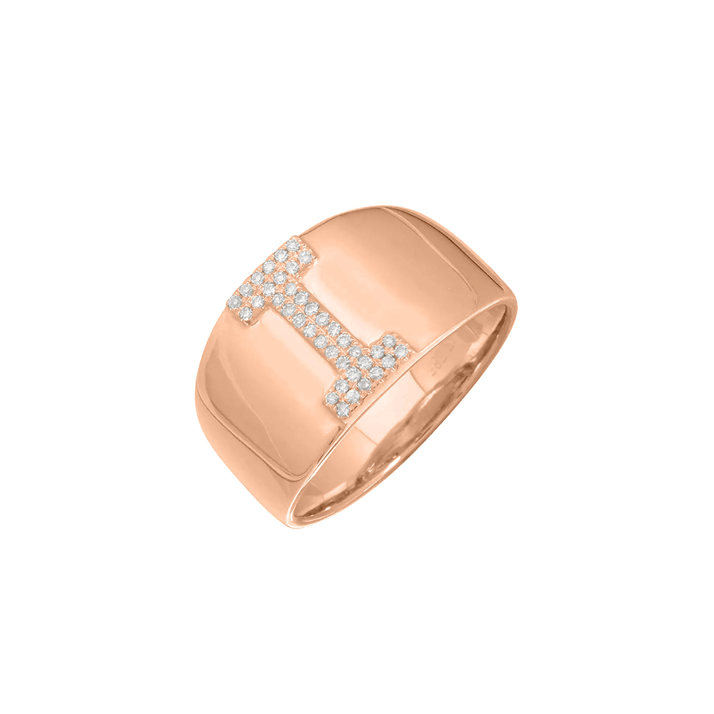 Copy of Initial Pavé Ring (rose)