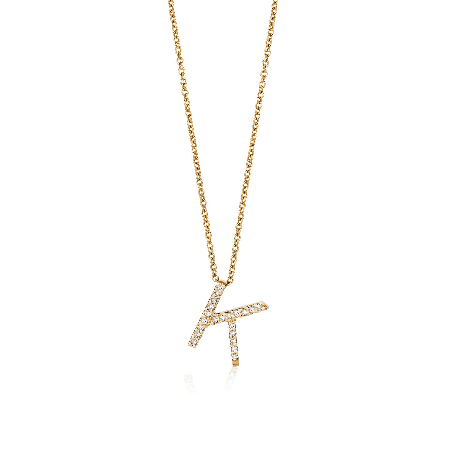 Initial Diamond Necklace – JNAMDAR